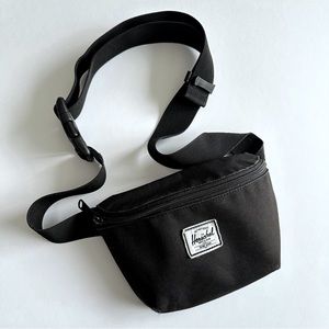 Herschel Black Fourteen Top Zip Belt Bag
